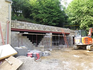 house being build - brickworks