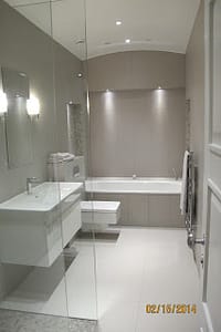 modern tiled bathroom